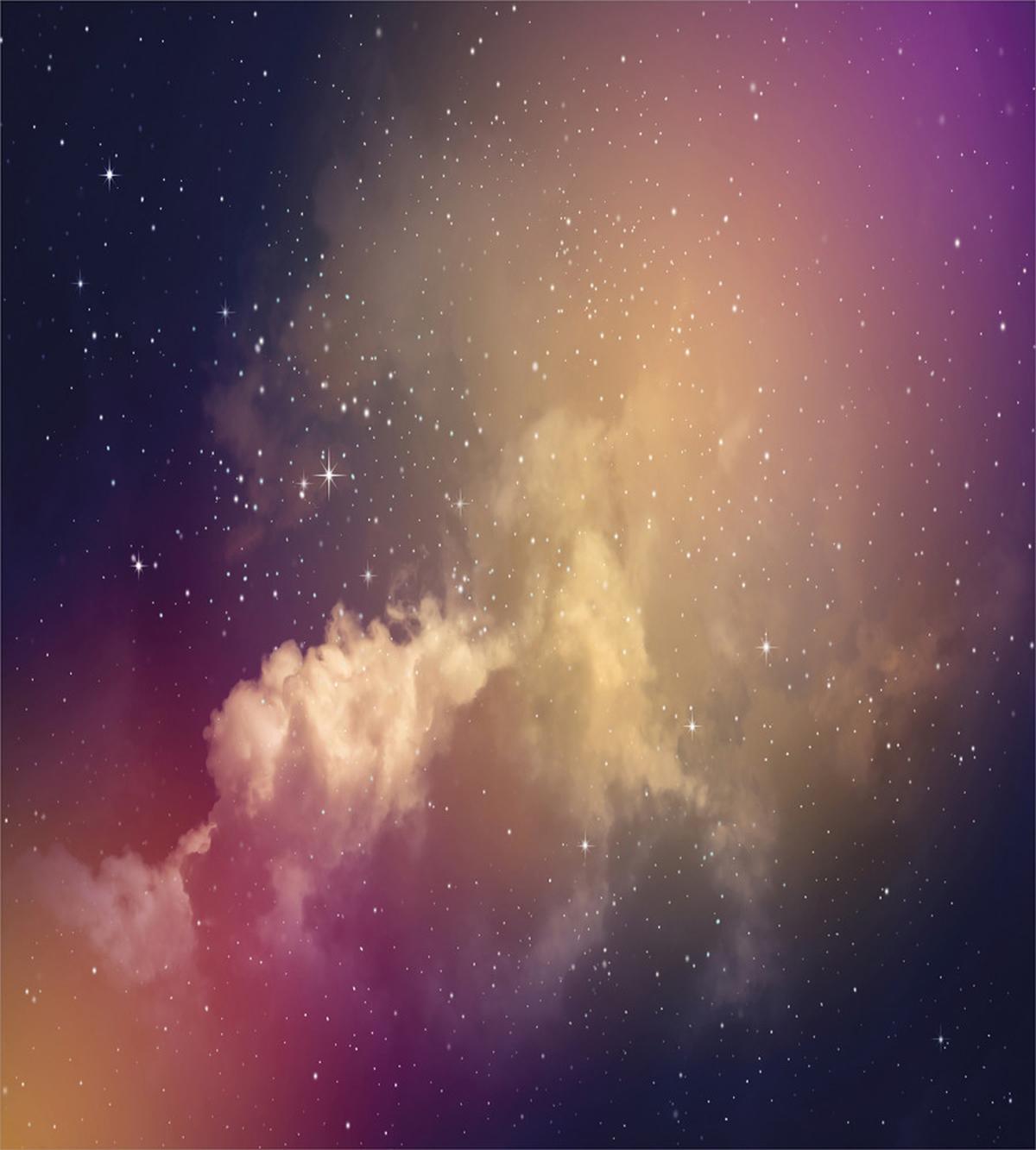 Night Clouds Stars Image — Pattern