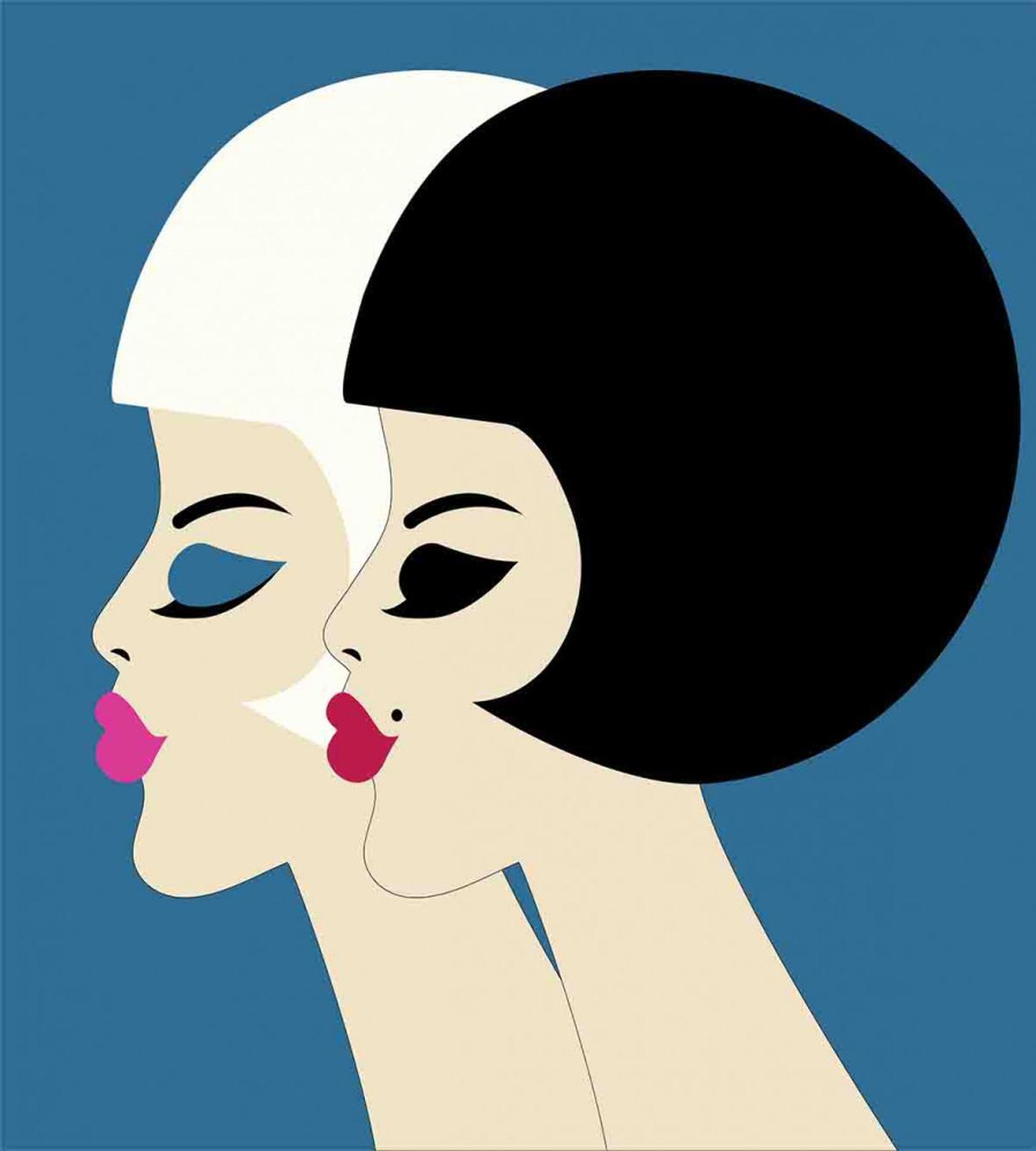 Bob Haircut Twin Ladies — Pattern