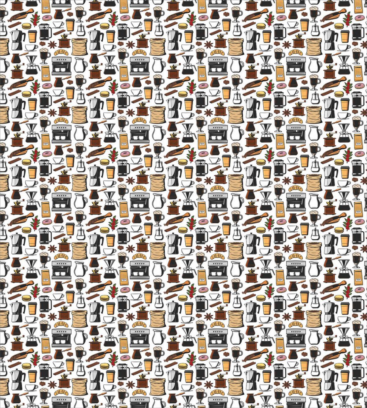 Moka Pot French Press Donut — Pattern