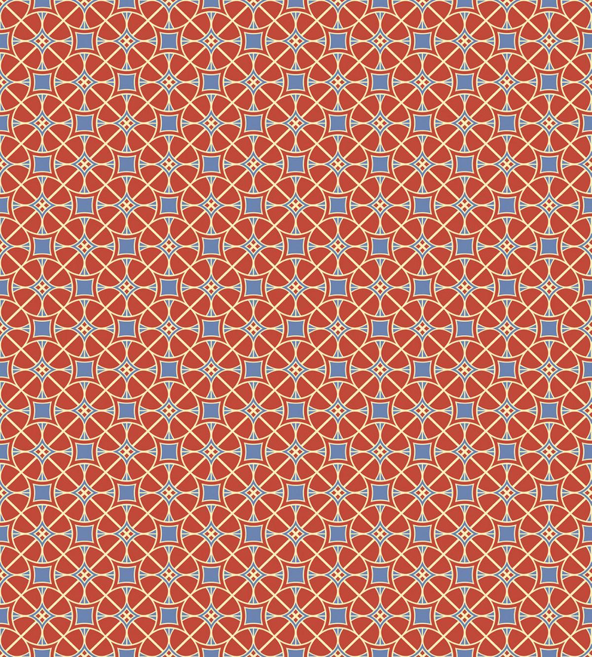 Curvy Lines Circles Tile — Pattern
