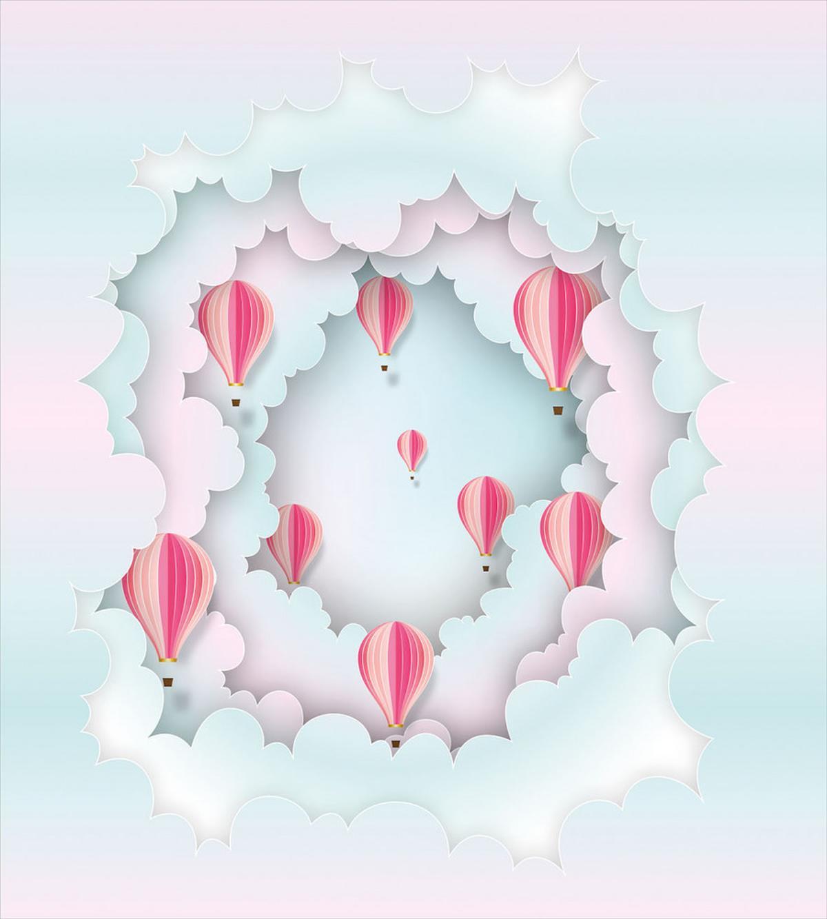 Dreamy Clouds Balloon — Pattern