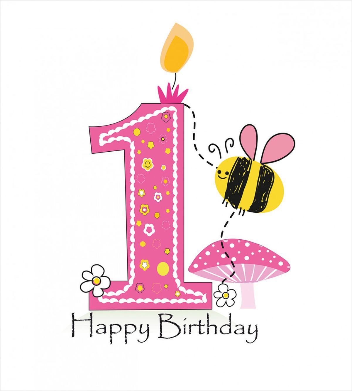 Bees Party Cake Candle — Pattern