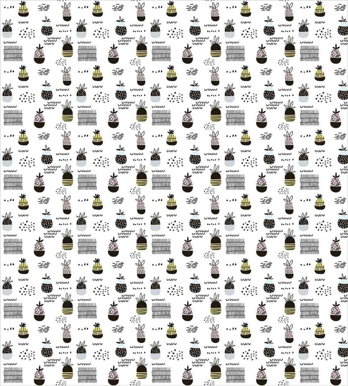 Doodle Art Pineapples — Pattern