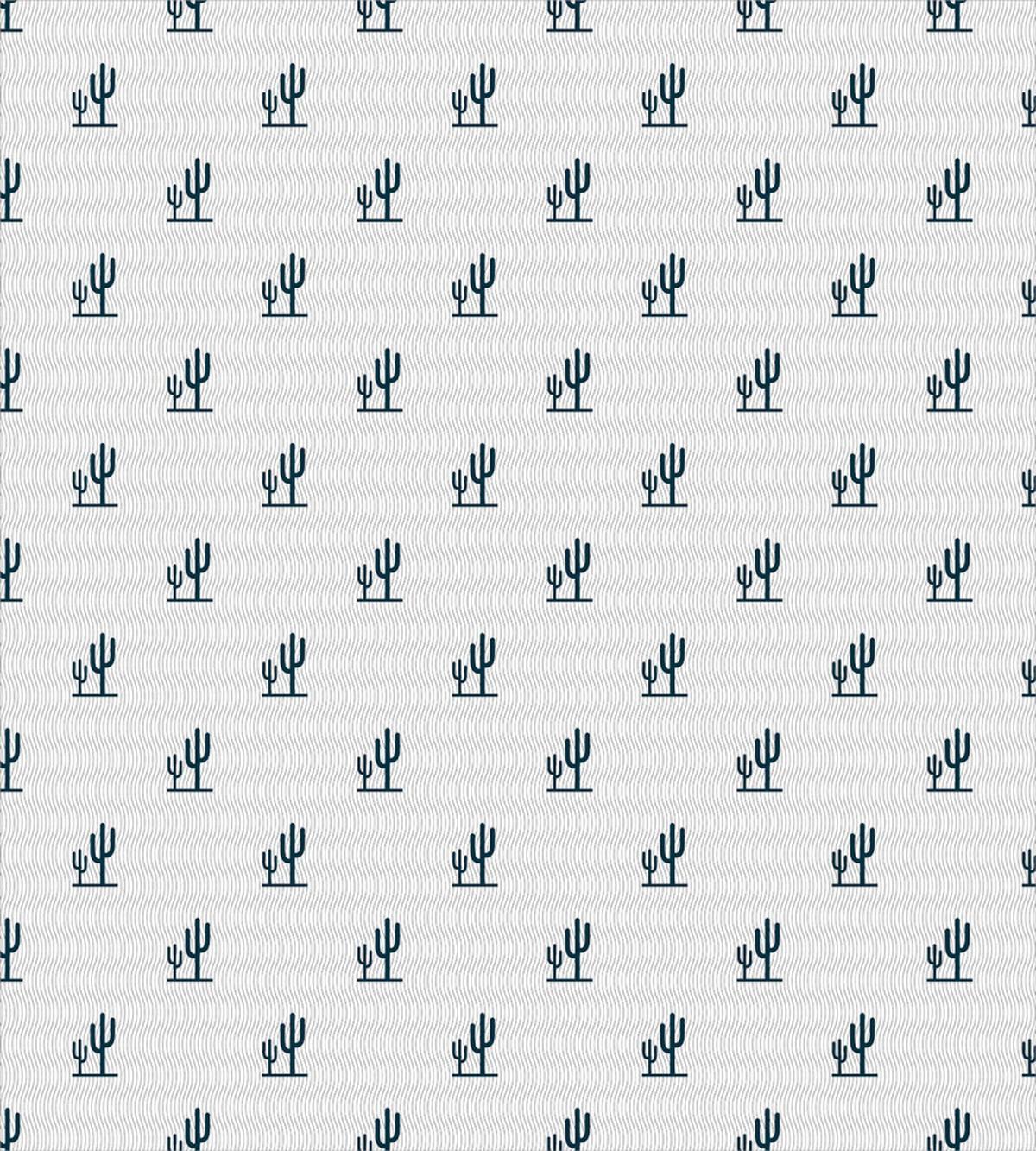 Saguaro Cacti Motif Mexican — Pattern