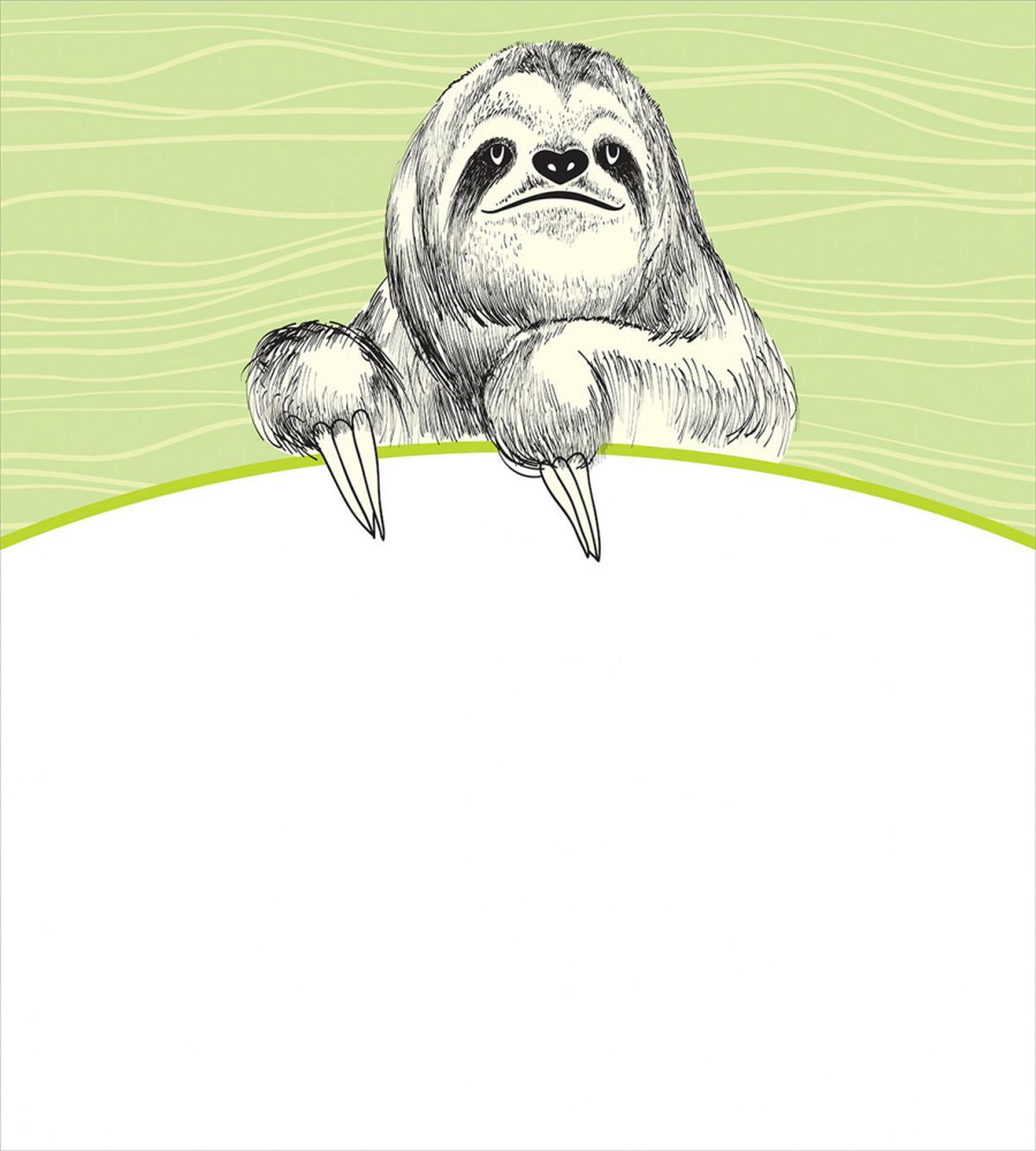 Idle Sloth Abstract Green — Pattern