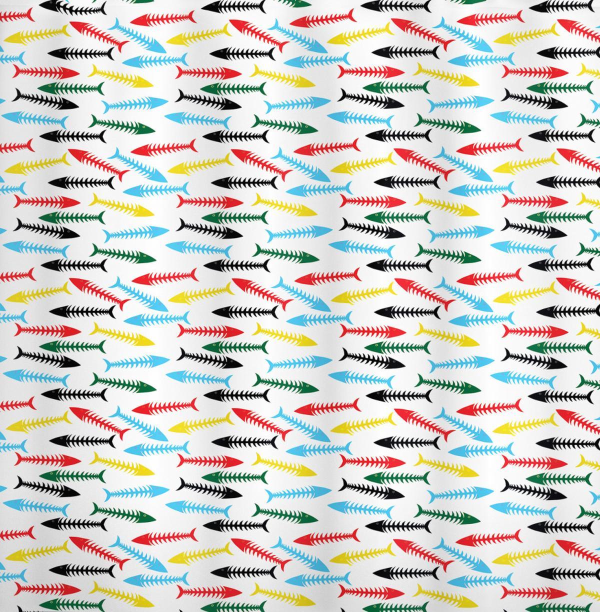 Cartoon Fish Bone Marine — Pattern