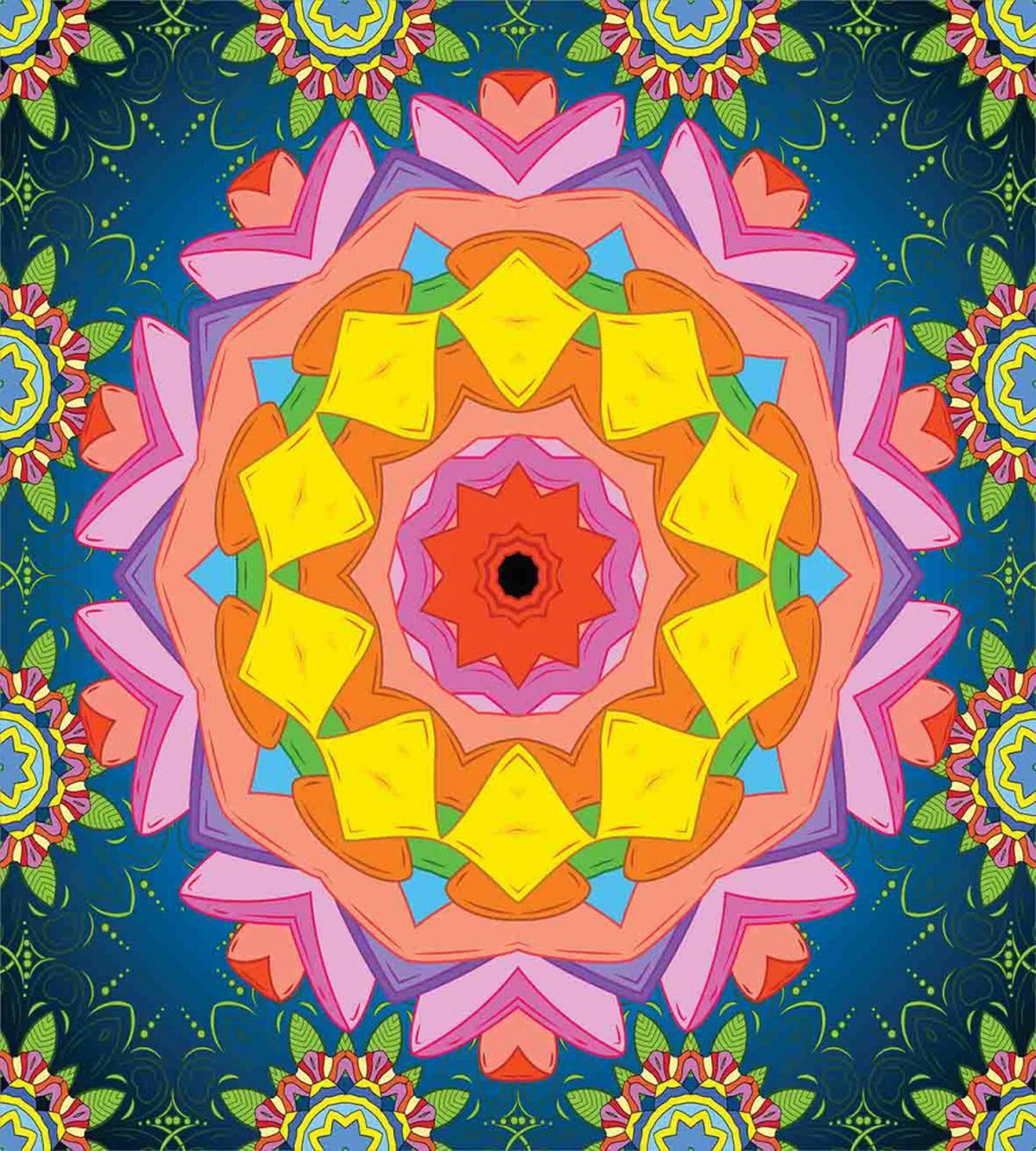 Petals in Vibrant Colors — Pattern