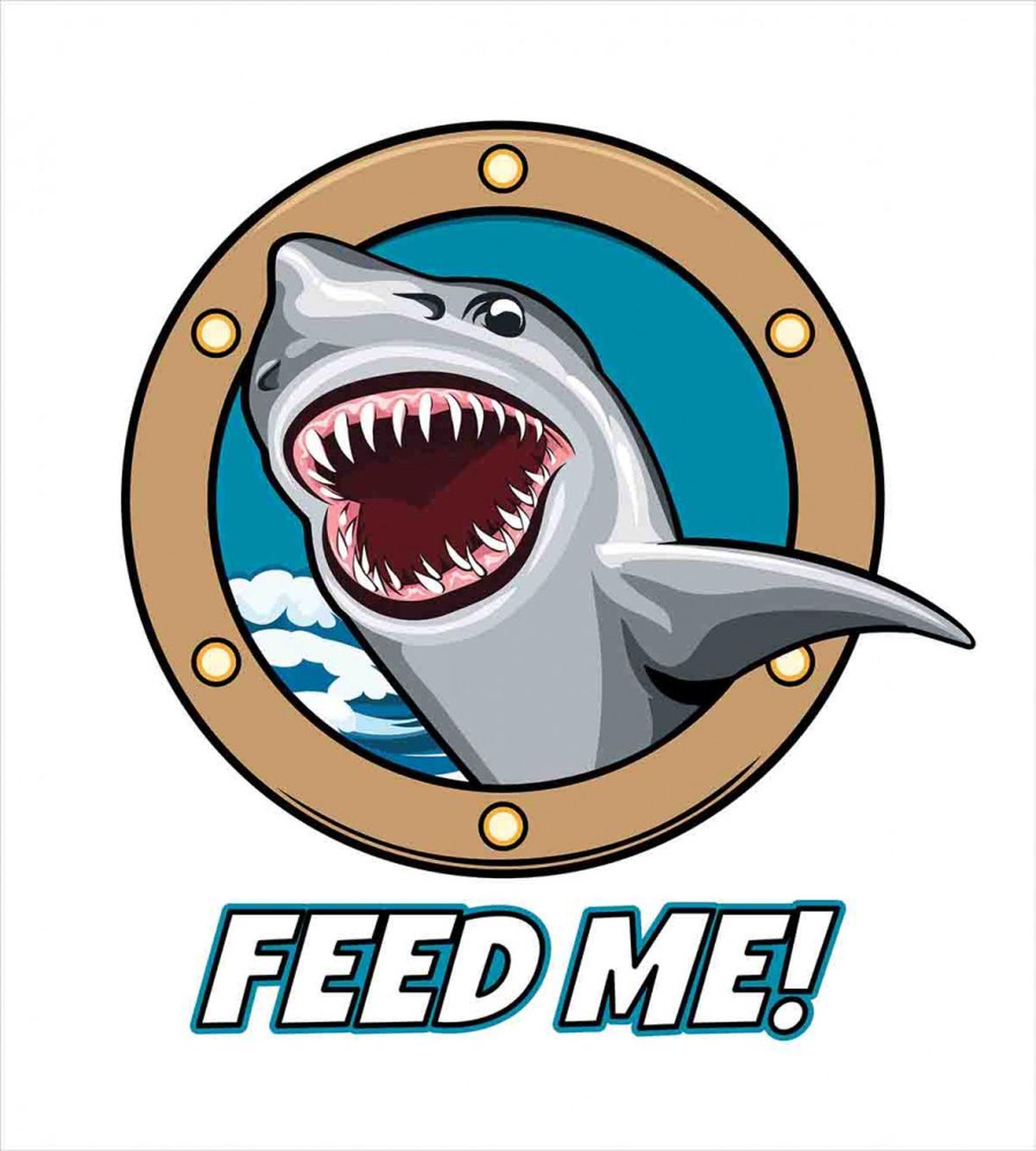 Feed Me Words Shark — Pattern