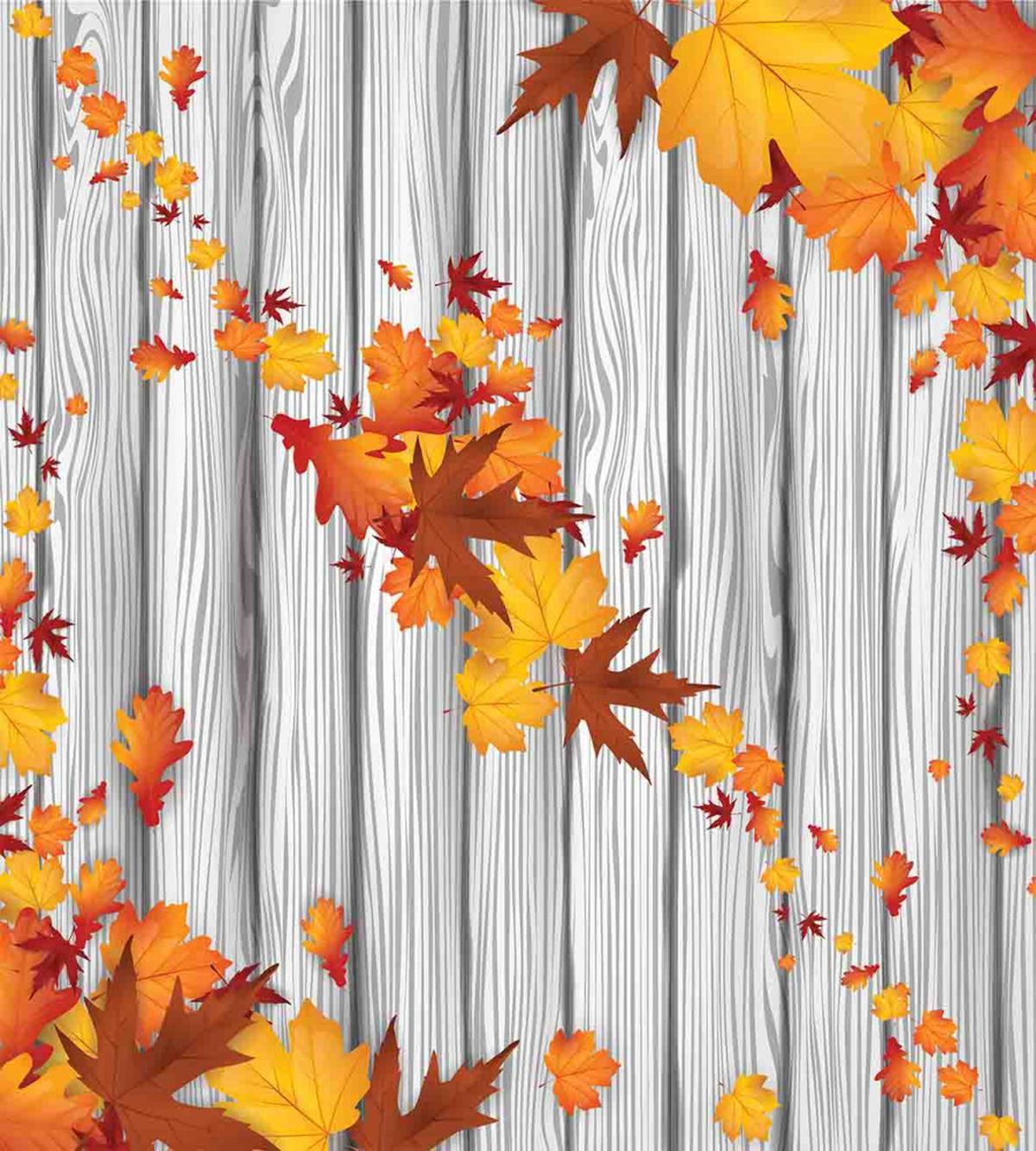 Fall Maple Leafs Tree — Pattern