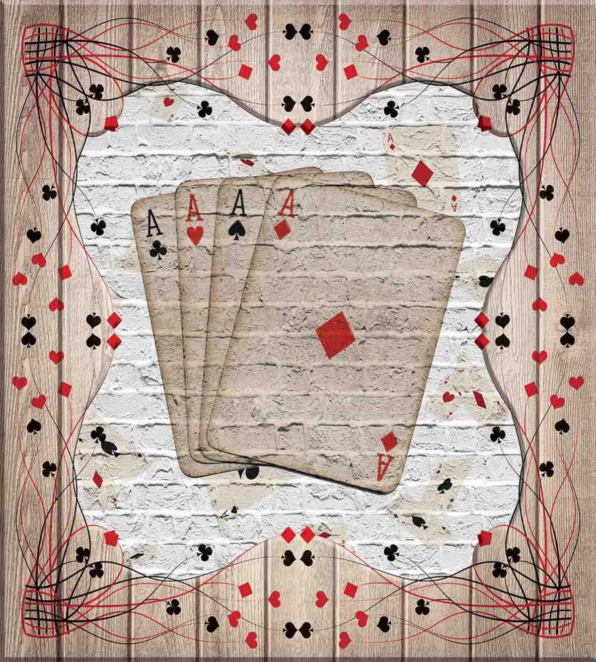 Lucky Gambling Cards Art — Pattern
