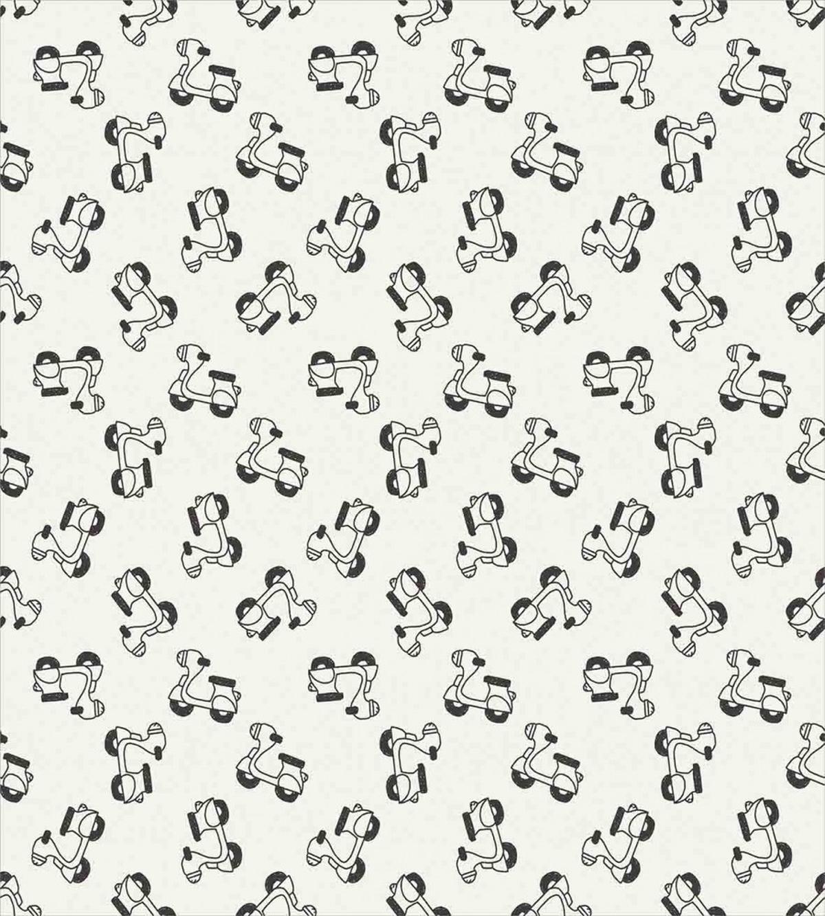 Doodle Moped Sketch — Pattern
