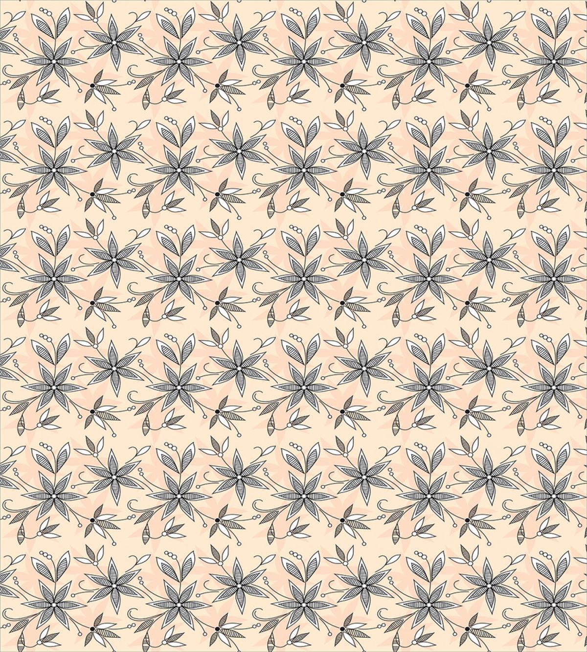 Monochrome Floral Motif — Pattern