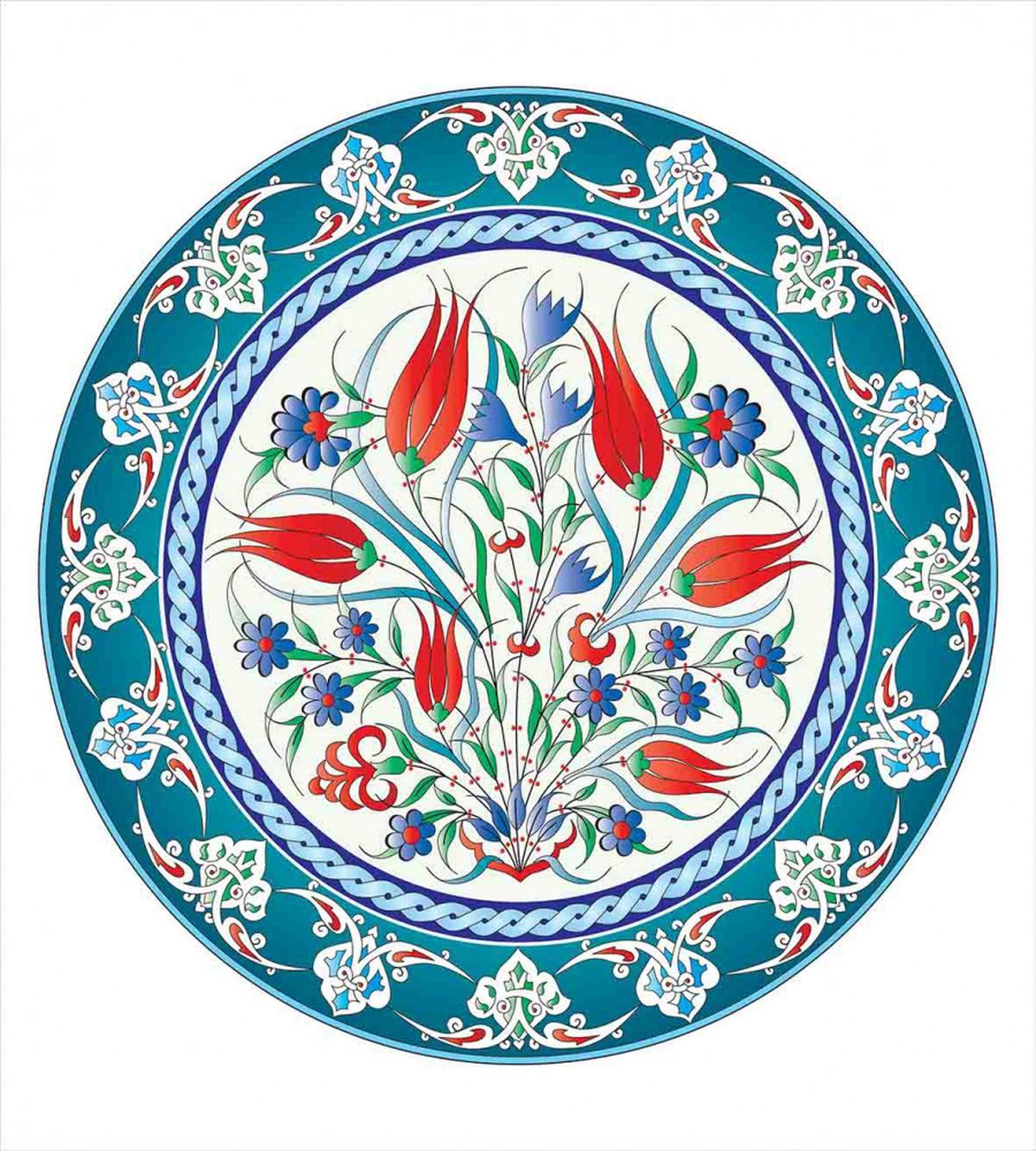 Turkish Tulip Floral Art — Pattern
