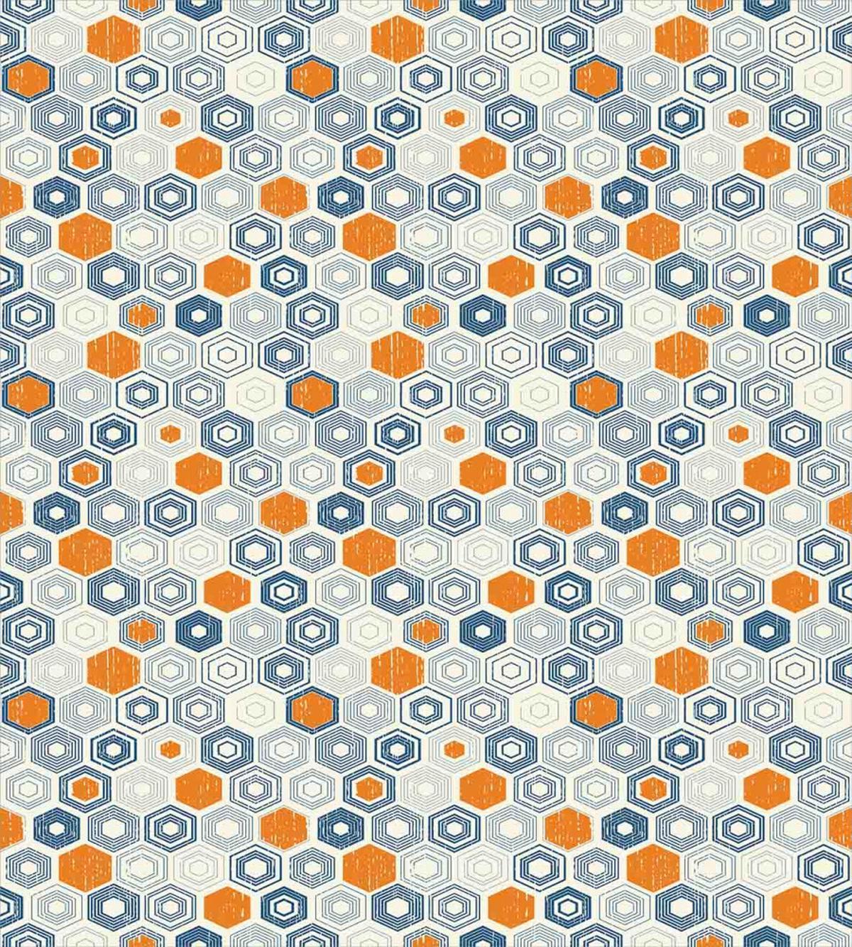Bullseye Hexagon Motifs — Pattern