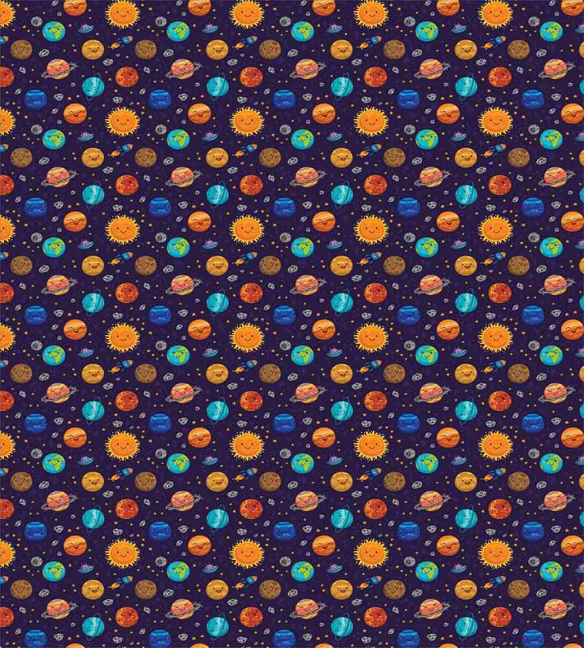 Cheerful Planets and Rockets — Pattern