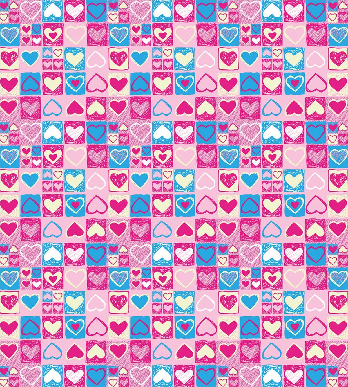 Sketchy Childish Hearts — Pattern