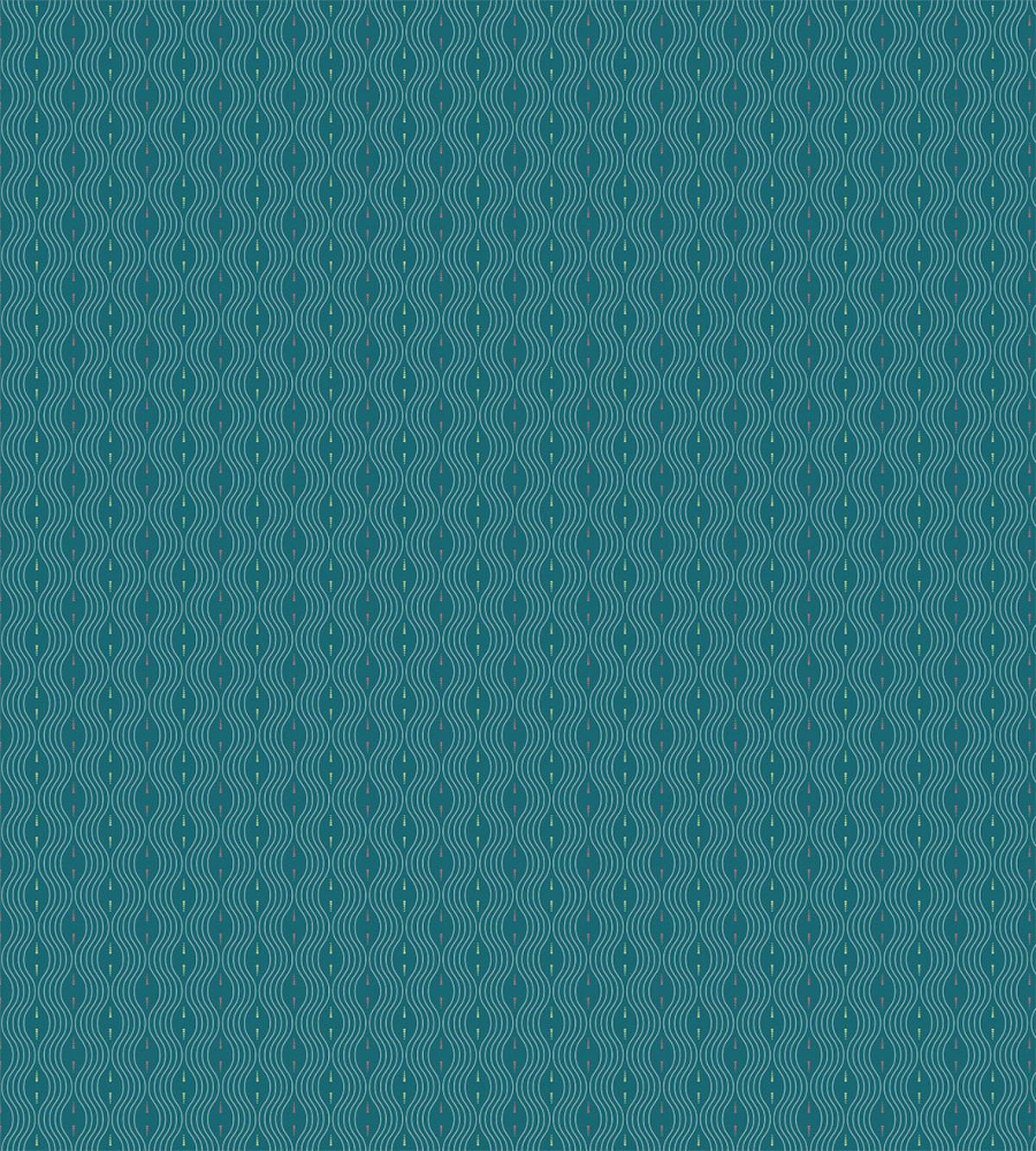 Modern Wavy Lines and Dots — Pattern