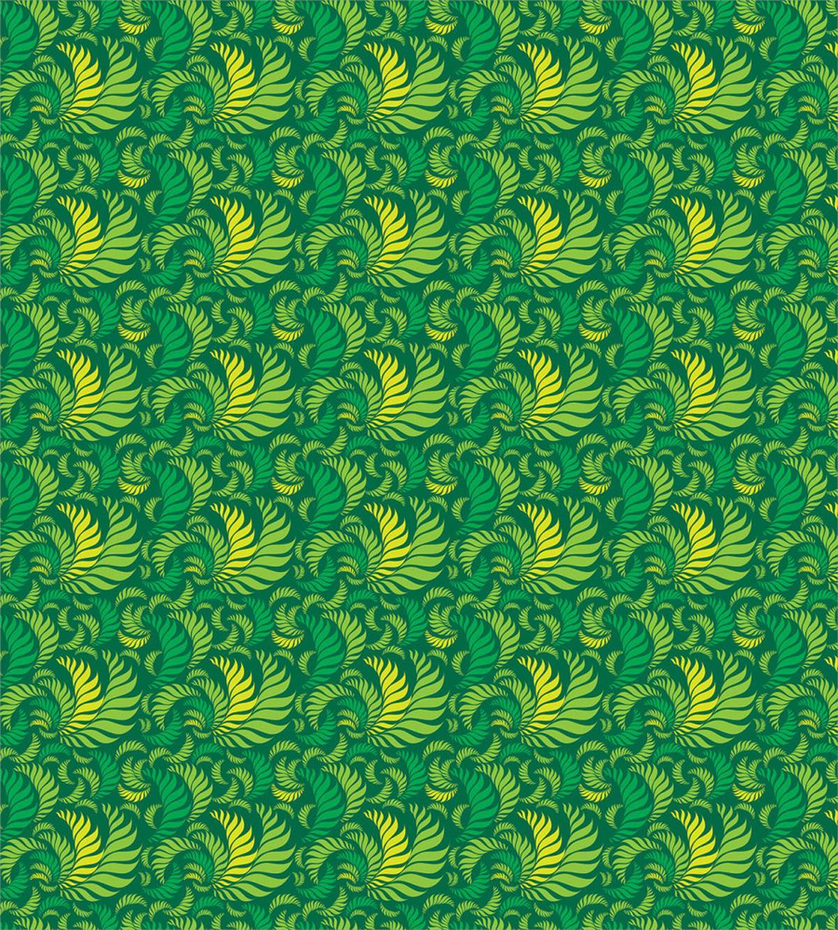 Curved Design in Green Tones — Pattern