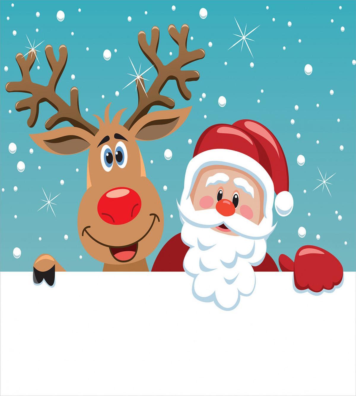 Rudolph Deer Greeting — Pattern