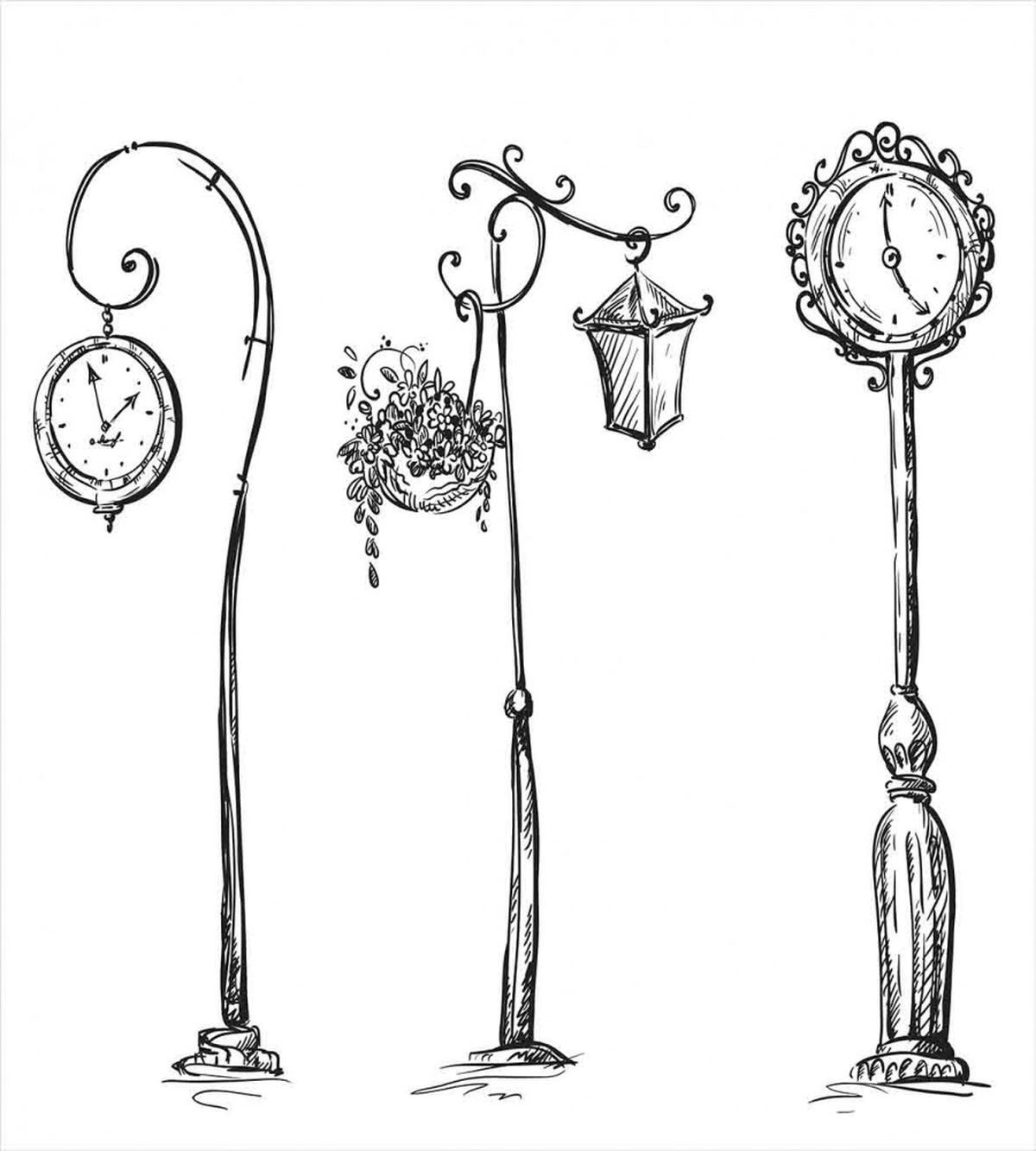 Street Clocks Urban — Pattern