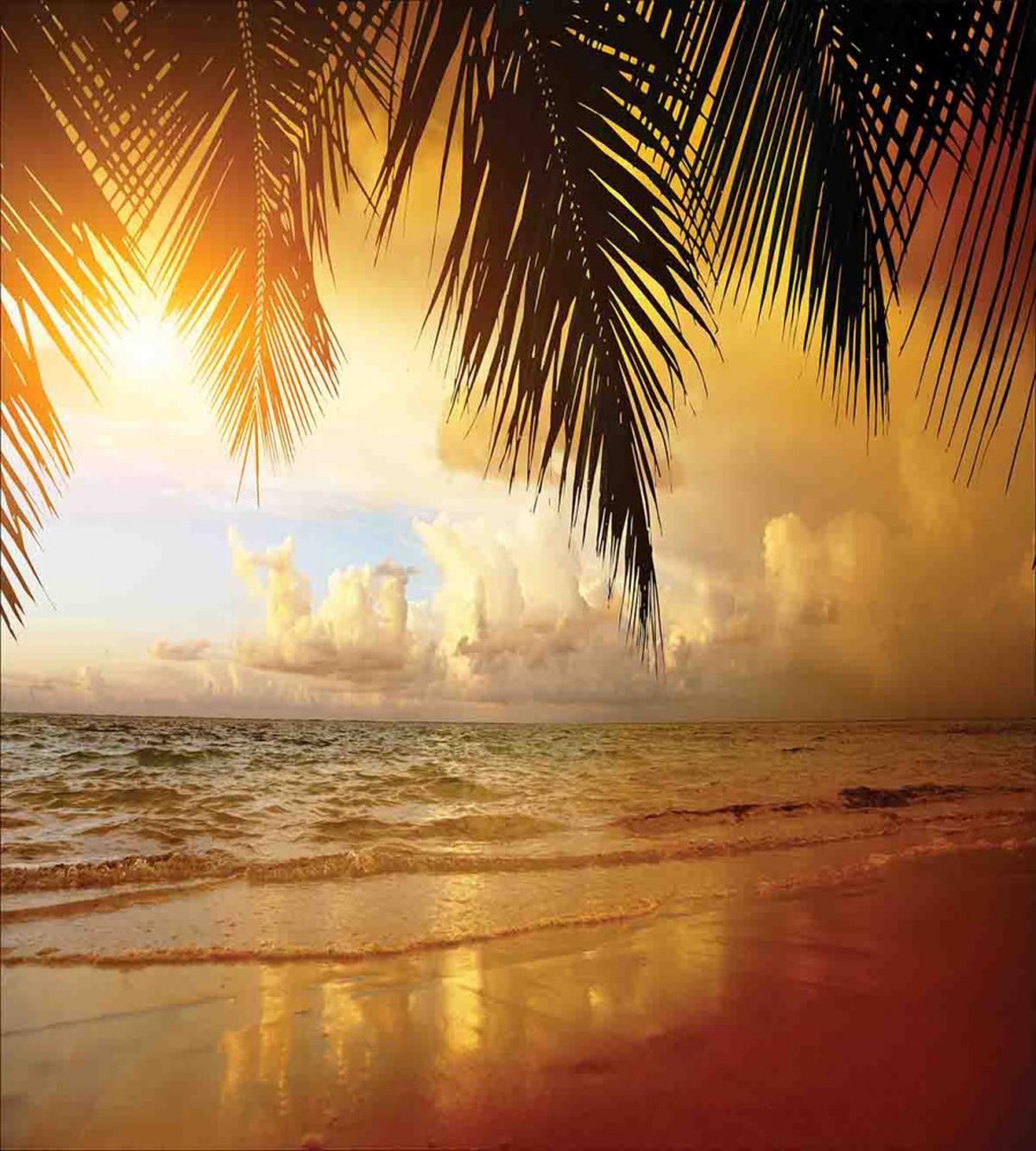 Sunset Caribbean Palms — Pattern