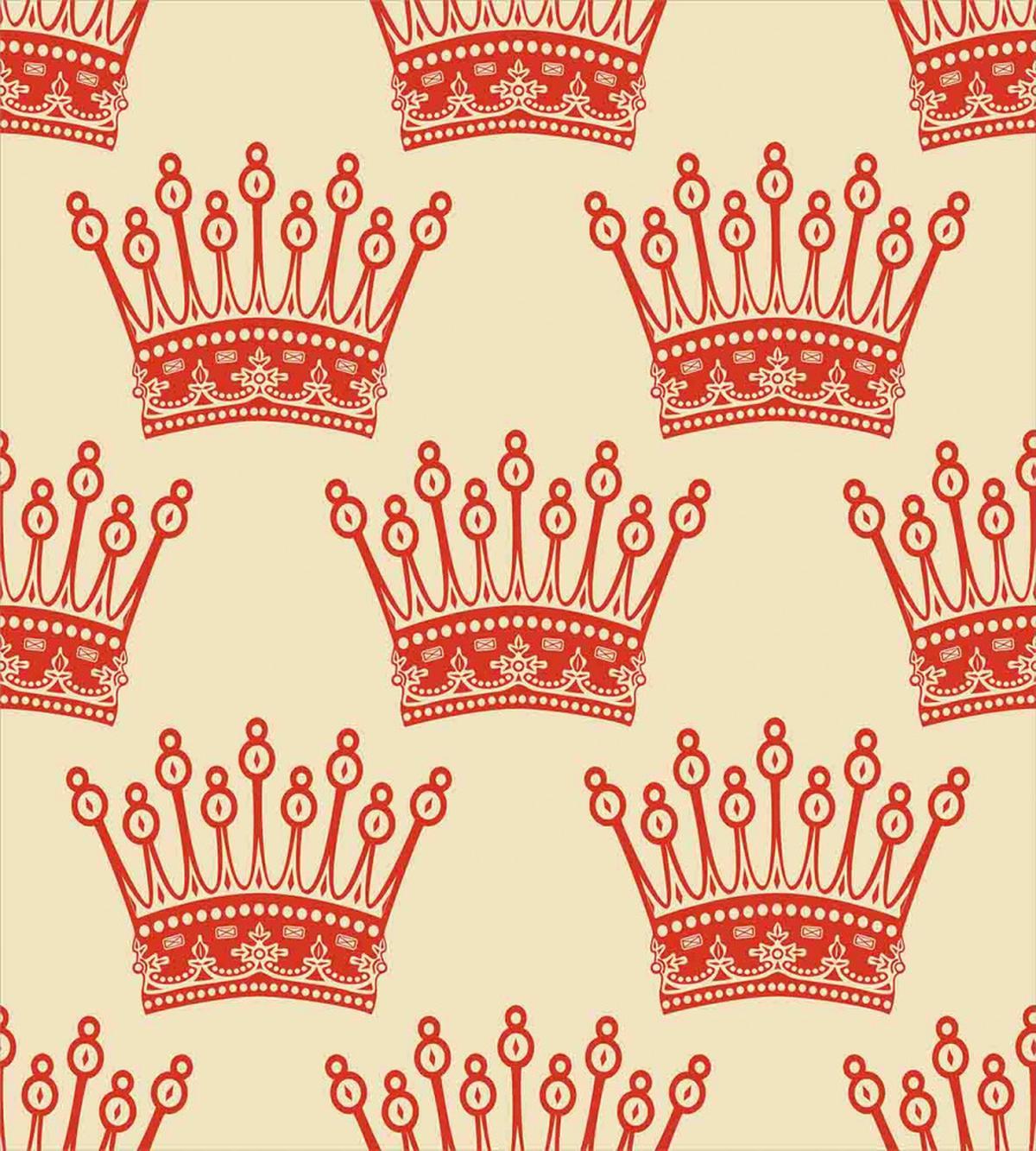 Vintage Red Crown Pattern — Pattern