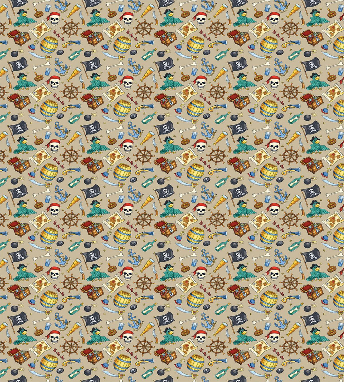 Cheerful Sketch Cartoon — Pattern