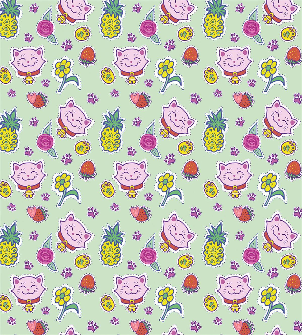 Smiling Cat Maneki Neko — Pattern