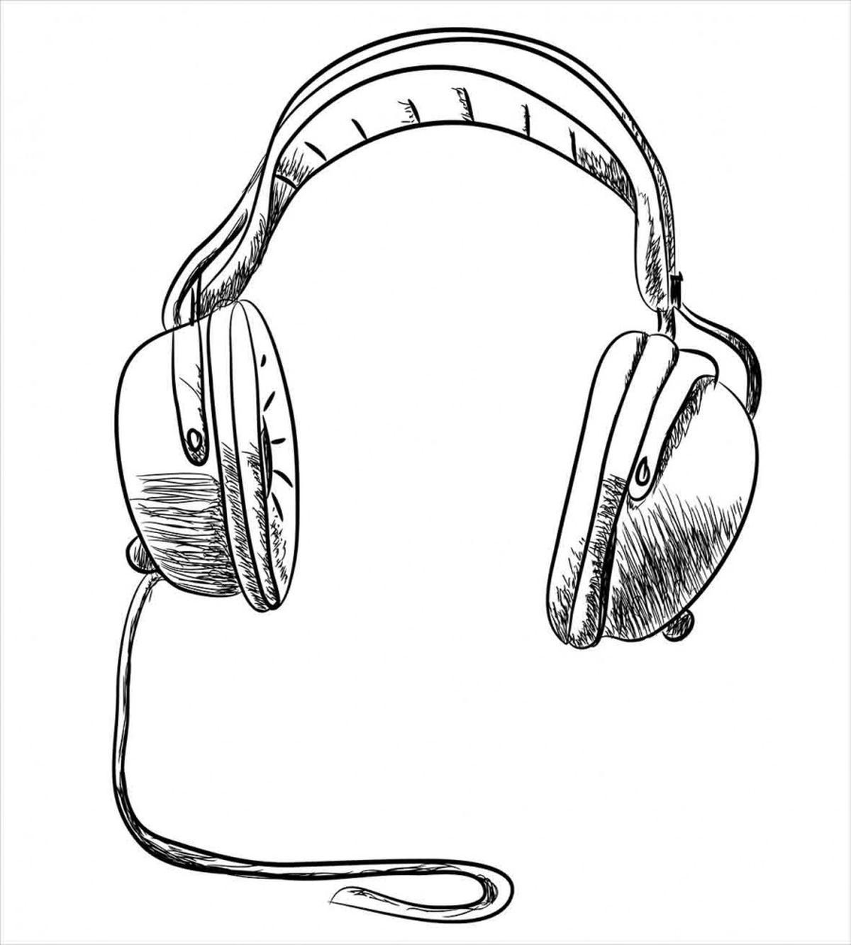 Sketchy DJ Headphones — Pattern