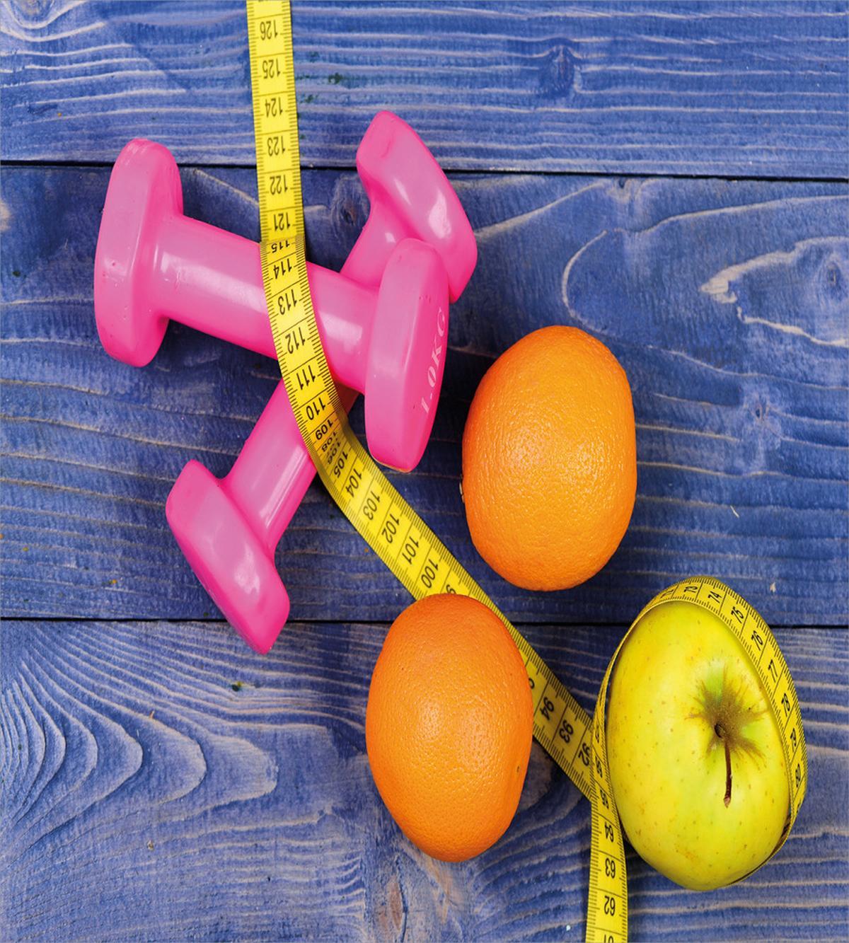 Dumbbells Fruits Tape — Pattern