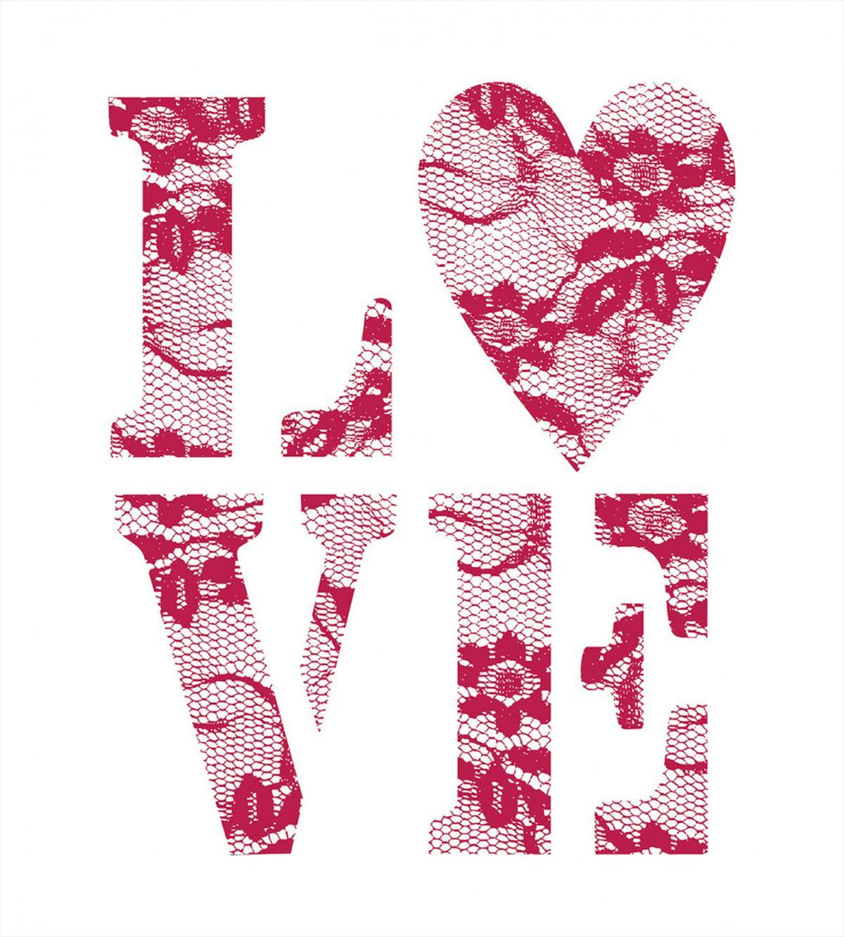 Word Love Vintage — Pattern