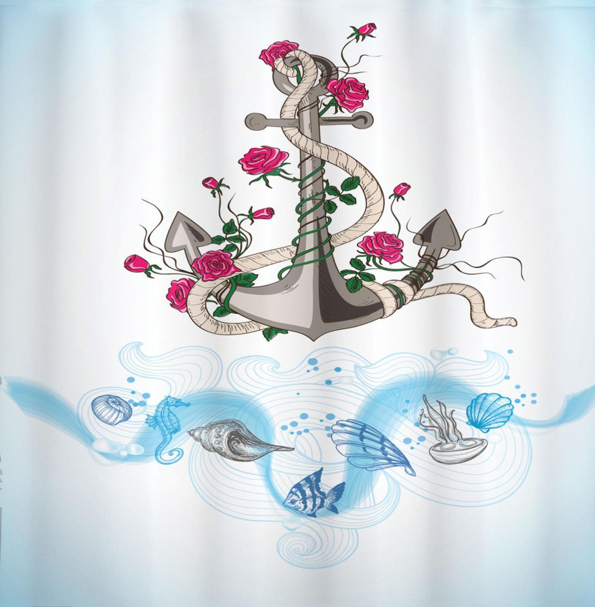 Anchor with Roses Shells — Pattern