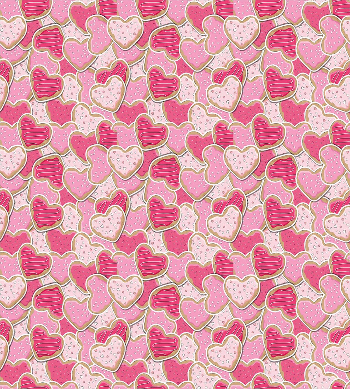 Heart Shapes Cookies — Pattern