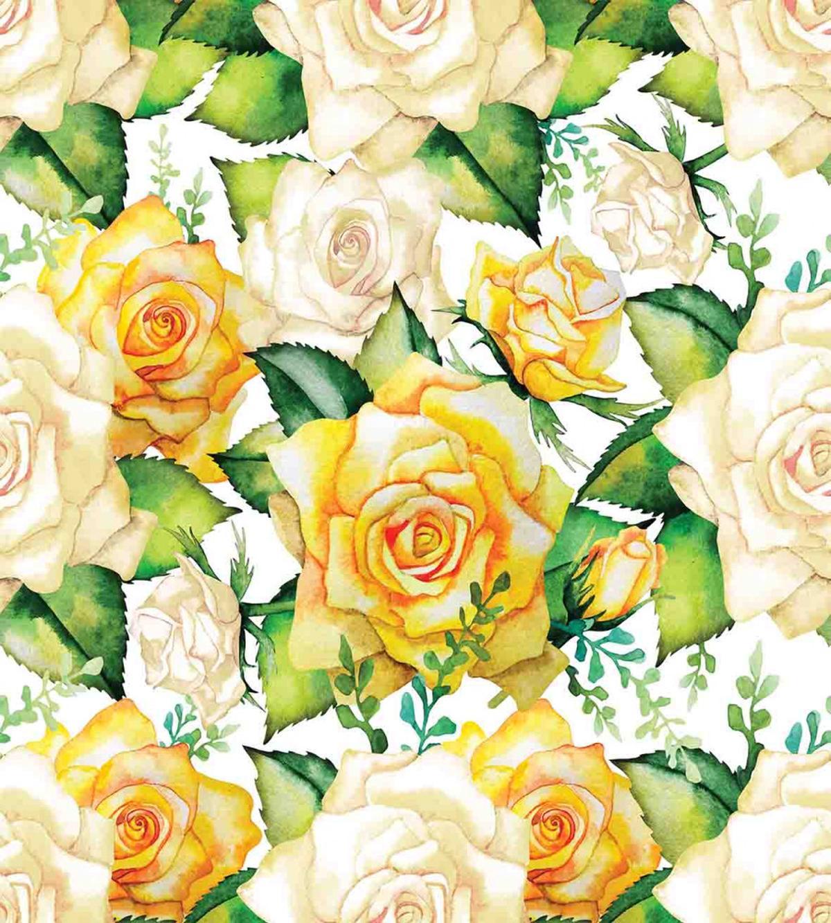 Watercolor Wedding Flowers — Pattern