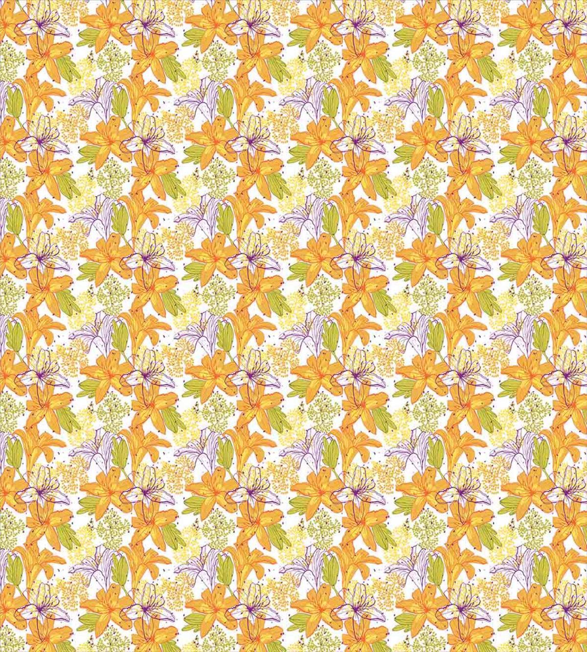 Lively Flowers Artwork — Pattern