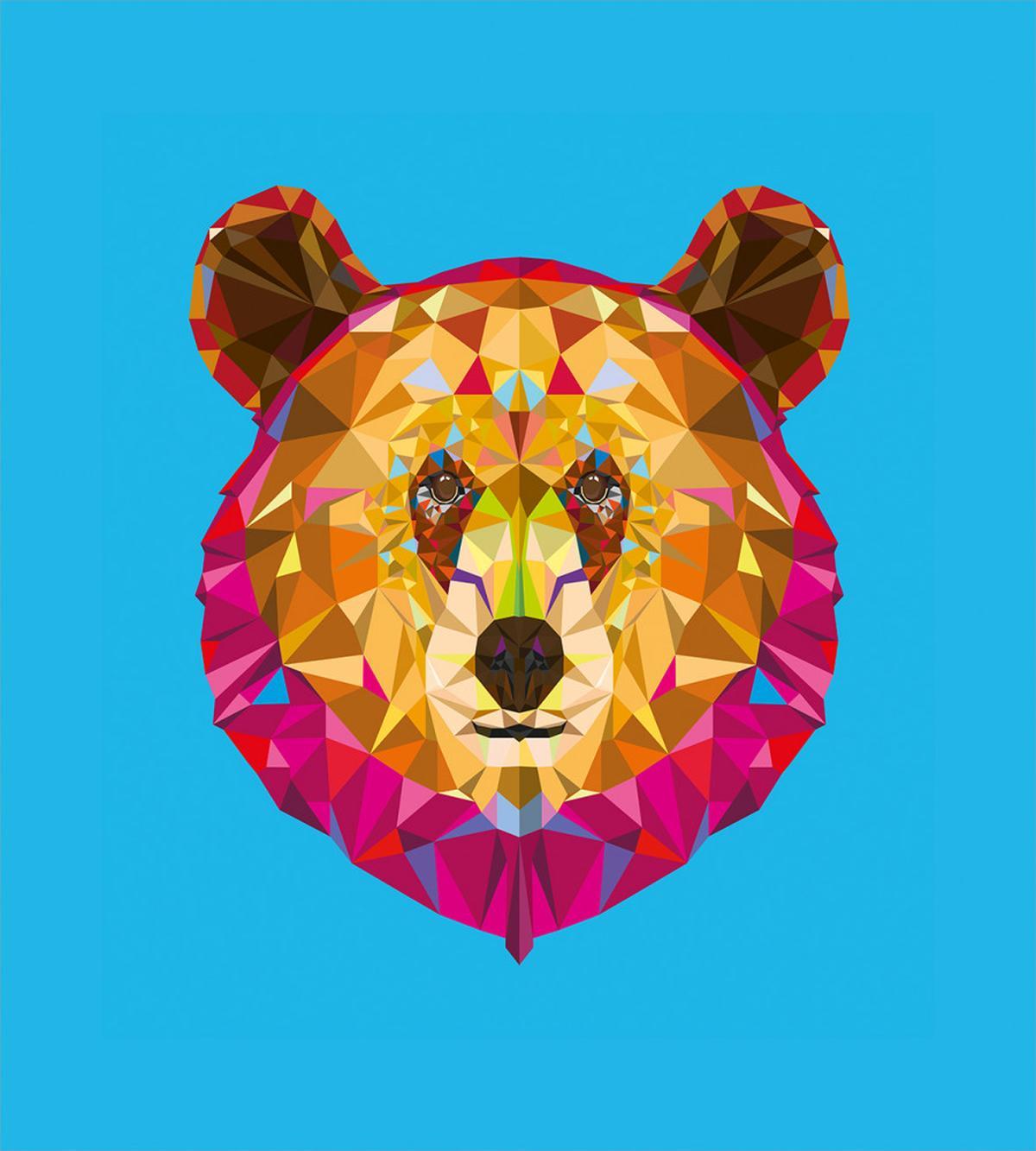 Geometric Head Poly Effect — Pattern