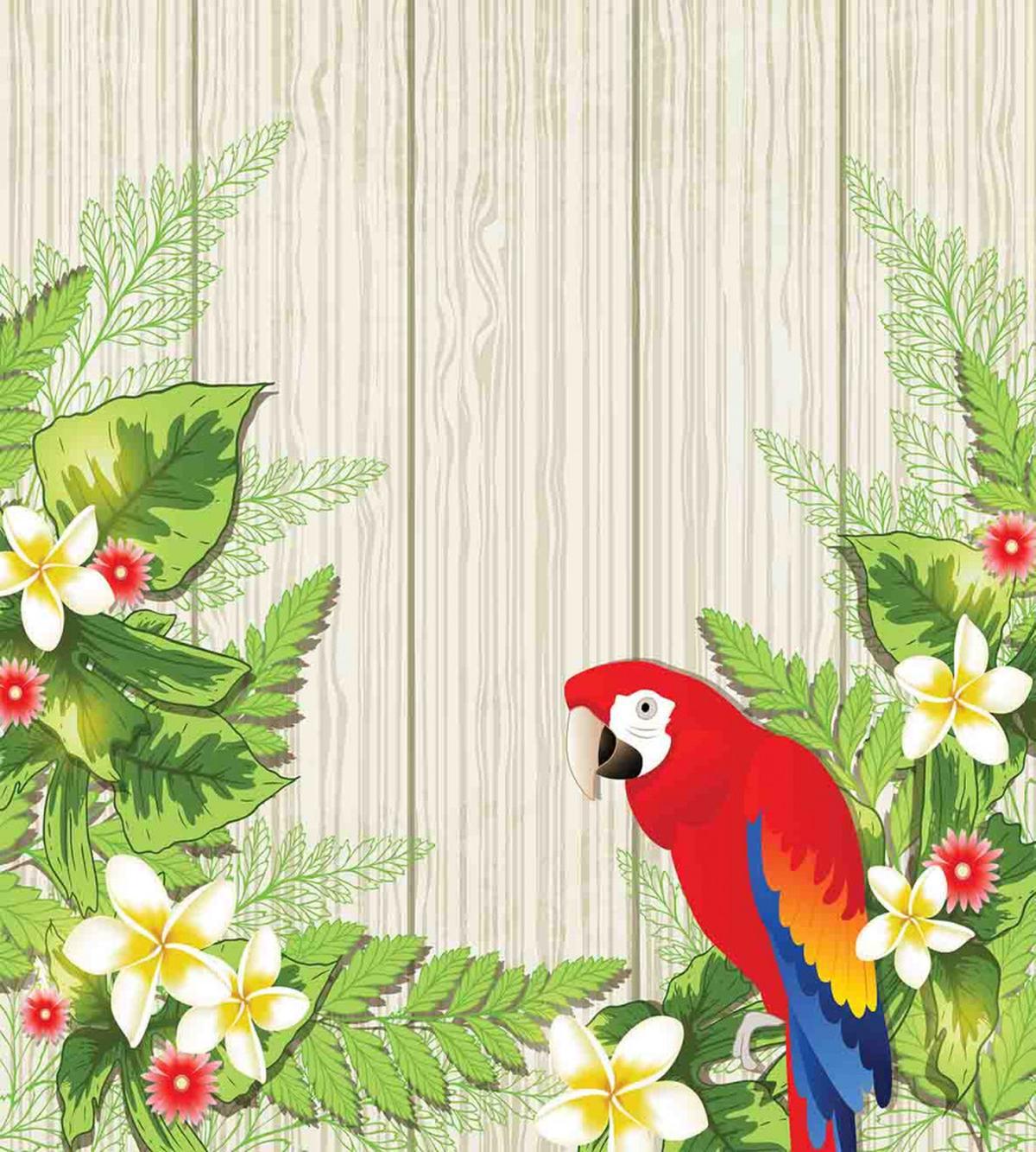Flowers Parrot — Pattern