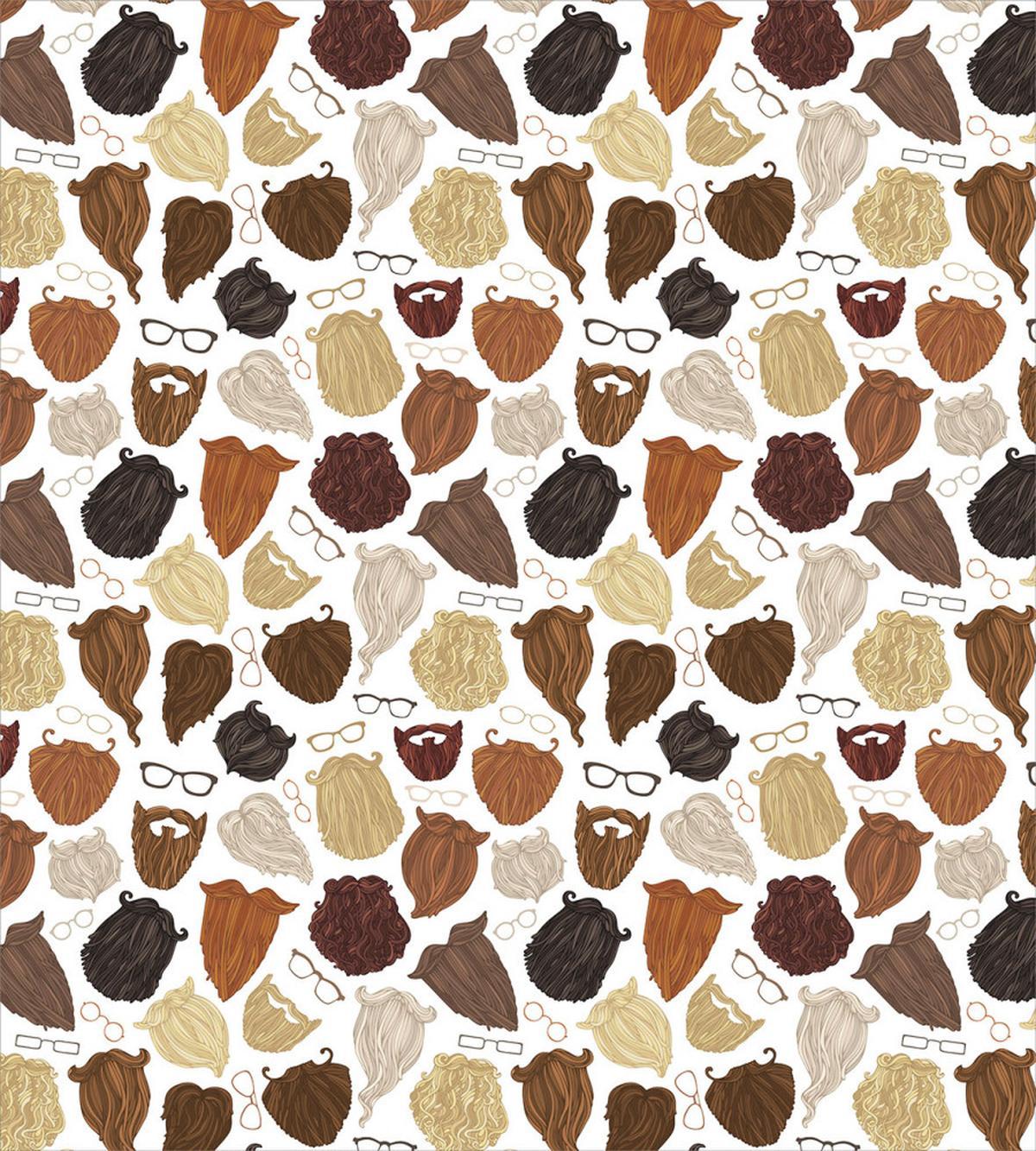 Beards Eyeglasses Mustache — Pattern
