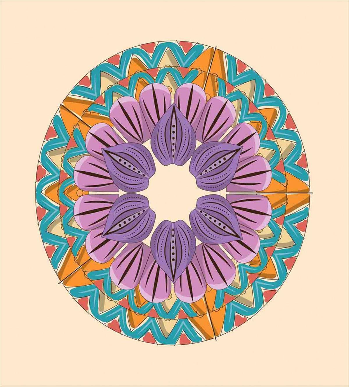 Rotating Zigzag Lines — Pattern