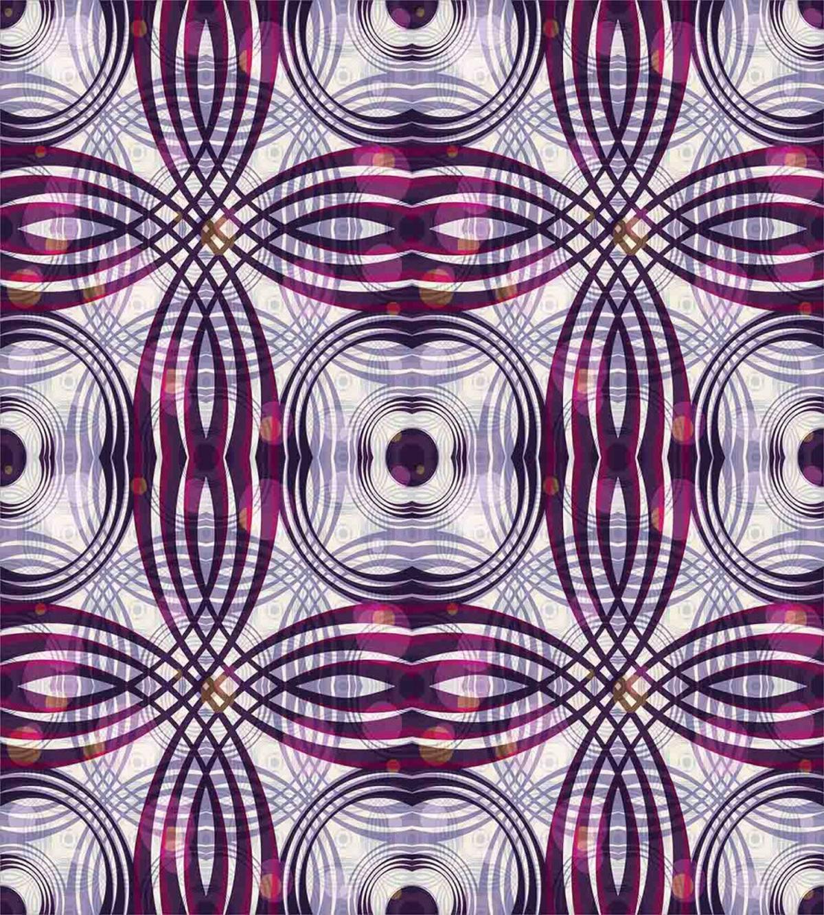 Geometric Stripe Circle — Pattern