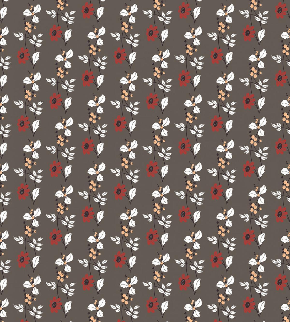 Blooms Leaves Branches — Pattern