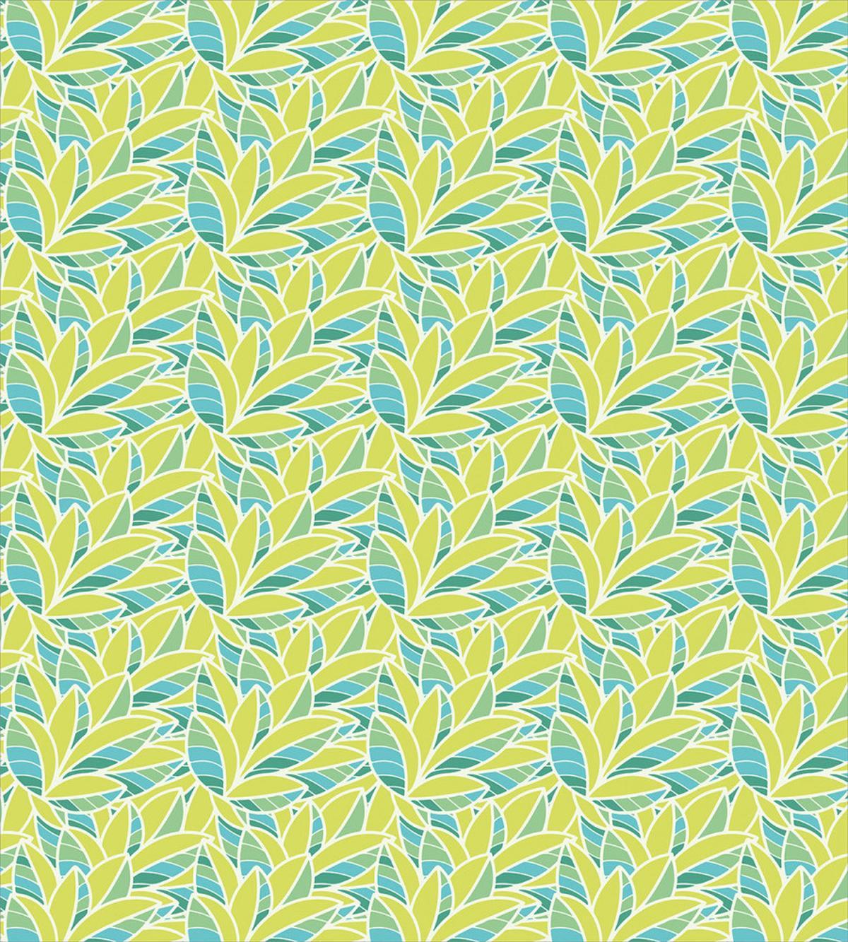 Rhythmic Vivid Leaves Art — Pattern