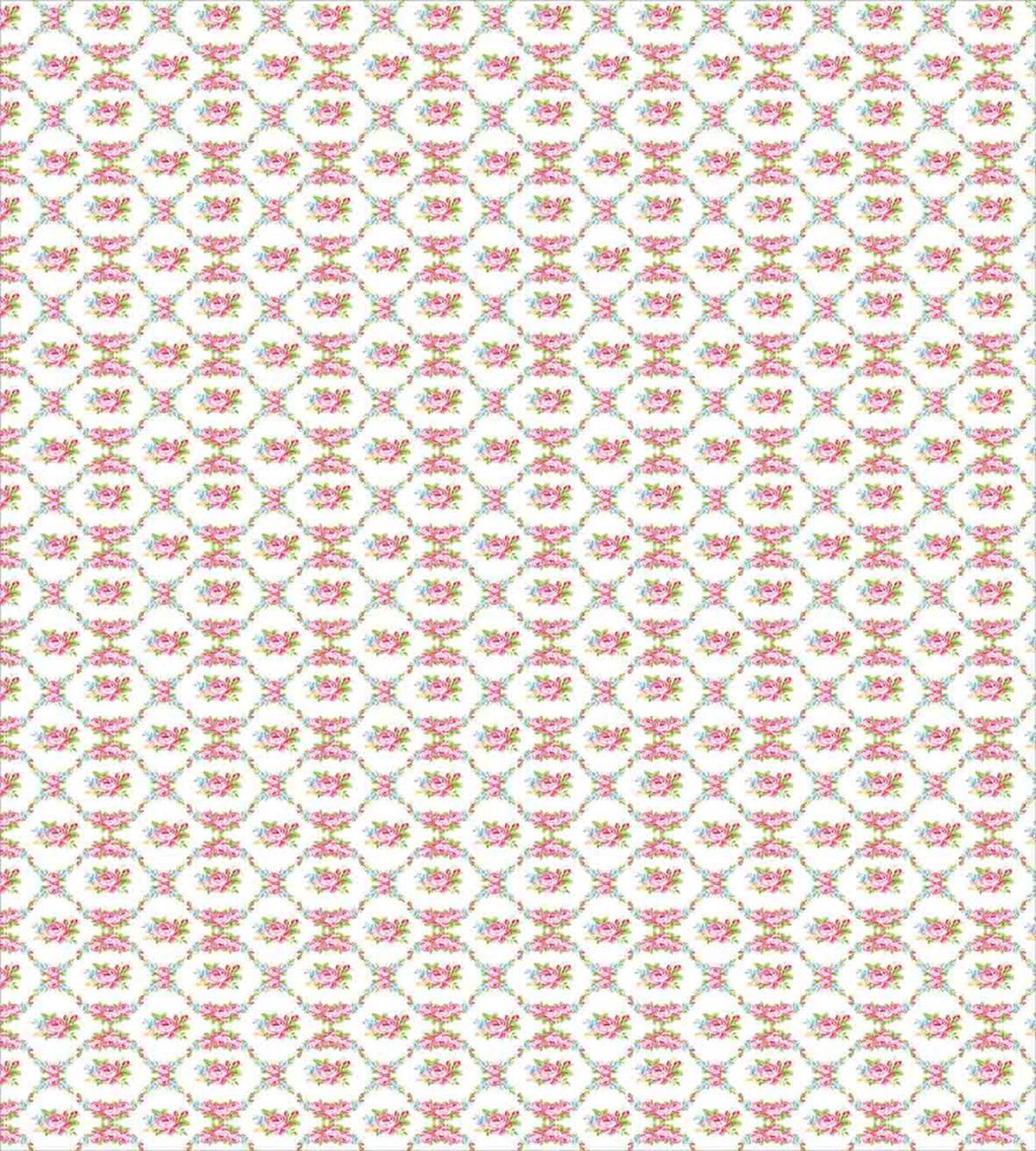 Garden of Pink Roses — Pattern