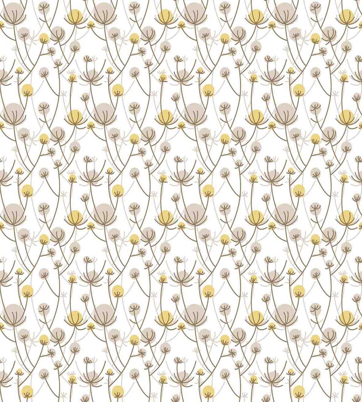 Doodle Flowers on Branches — Pattern