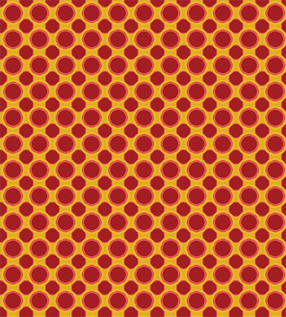 Floral Petals and Hexagons — Pattern