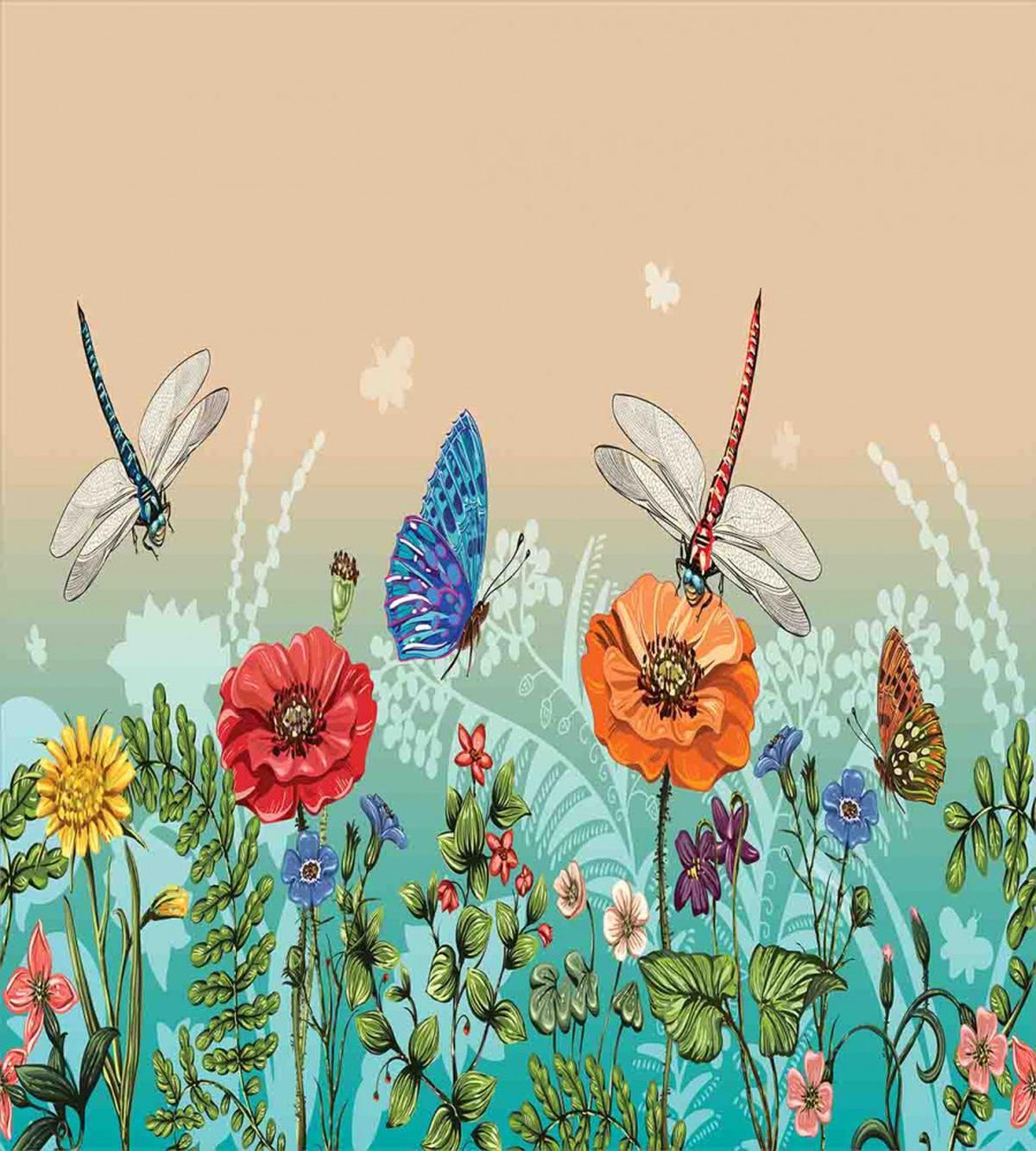 Flourishing Nature Bugs — Pattern