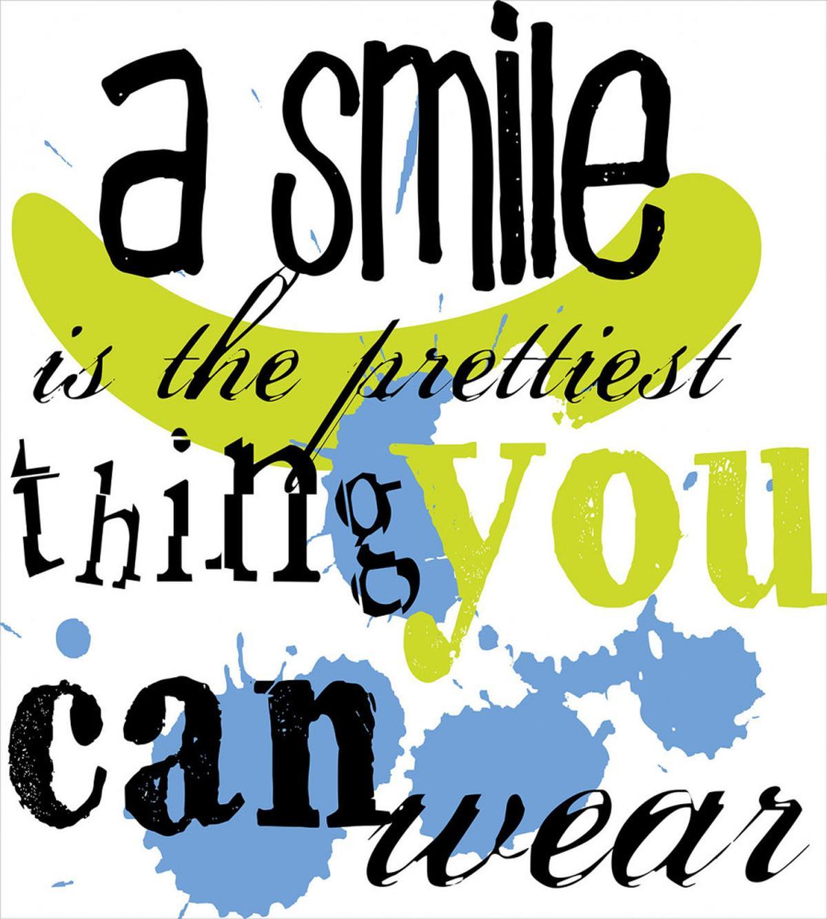 Uplifting Smile Happy Phrase — Pattern
