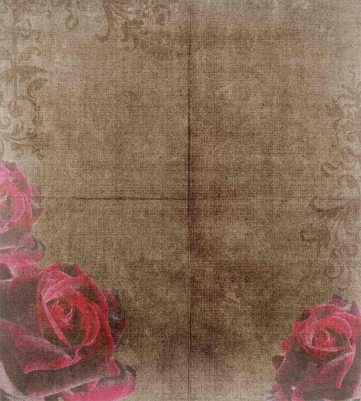 Vintage Roses Frame — Pattern