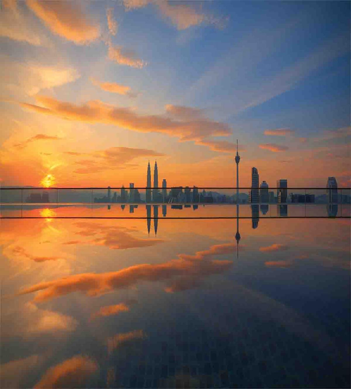 Sunrise Cityscape — Pattern