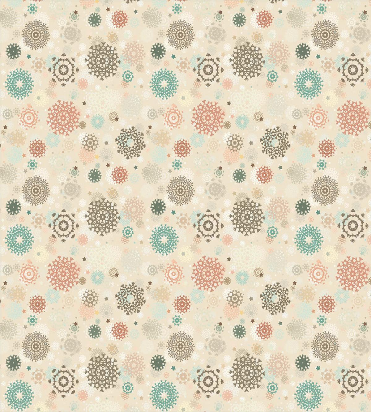 Retro Xmas Snowflakes — Pattern